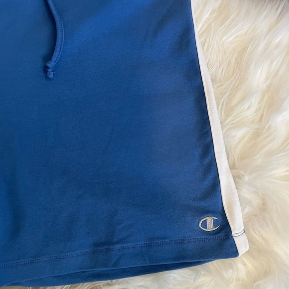 Champion Blue & White Sweatshorts - Picture 4 of 11